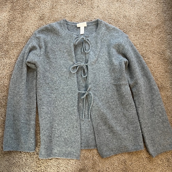 Monkl Knitted Tie Cardigan - Picture 2 of 4